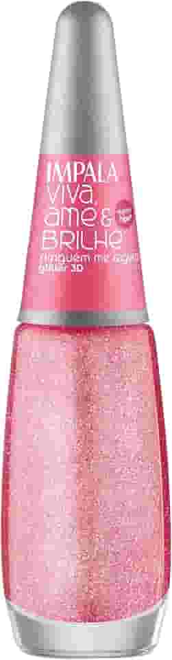 ESMALTE IMPALA VIVA AME E BRILHE GLITTER 3D NINGUEM ME SEGURA COMERCIAL