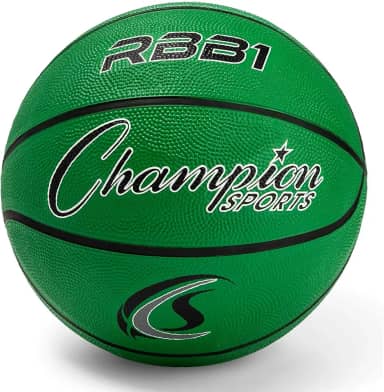 Champion Sports Bola de basquete de nylon com capa de borracha resistente oficial