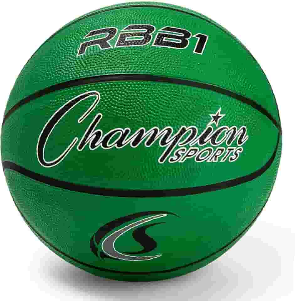 Champion Sports Bola de basquete de nylon com capa de borracha resistente oficial