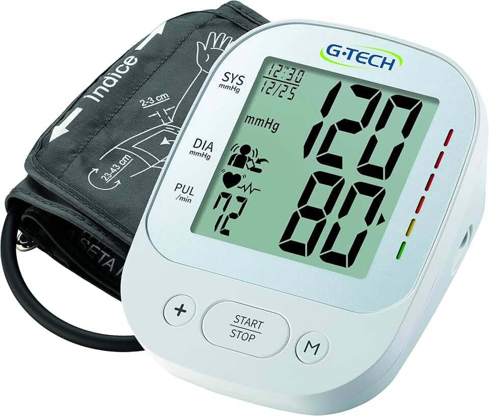 G-tech Aparelho de pressão digital de braço LA800, Cor: Branca