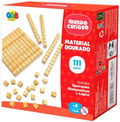 Material Dourado Madeira Qualidade 111 Peças GGB Plast