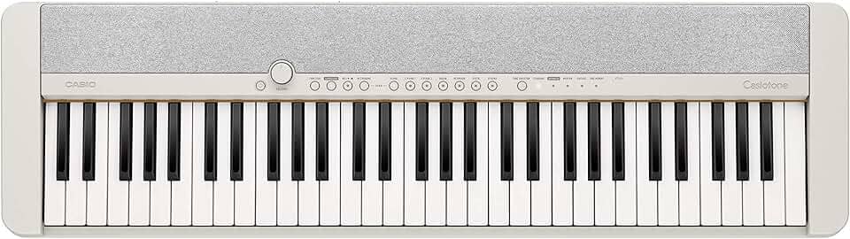 Casio Casiotone CT-S1 – Teclado retrô sensível ao toque de 61 teclas | Design elegante e portátil para iniciantes e profissionais | Piano de cauda estéreo + 60 tons AiX | Conectividade USB-MIDI |