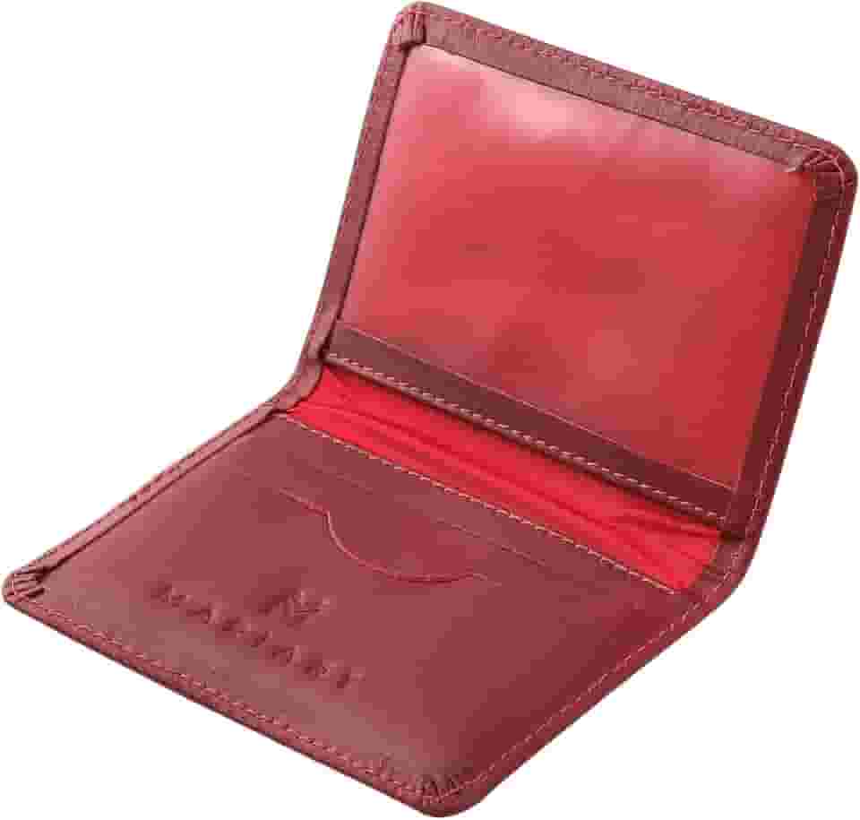 Carteira Feminina Couro Legítimo Porta Cartão CNH Notas Dobradas Mariart 154F