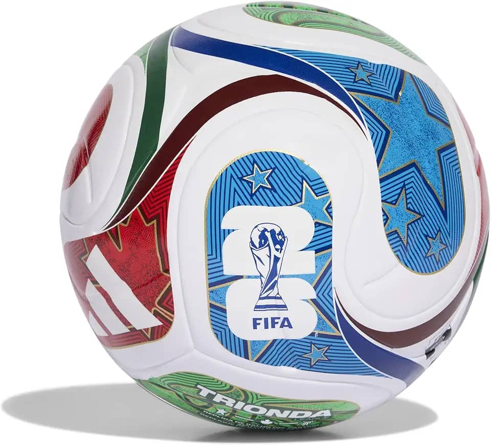 adidas Bola de bola FIFA World Cup 26 Trionda League para adultos unissex branca 38 EU