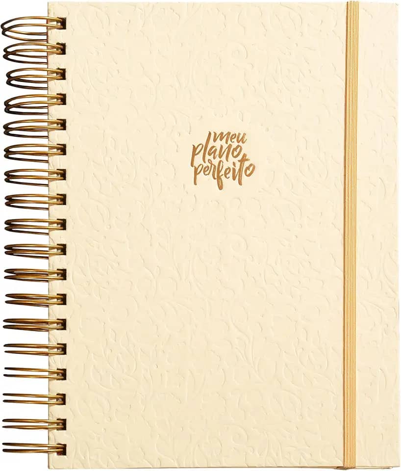 Meu plano perfeito, planner sem data, capa creme | Planner 2026