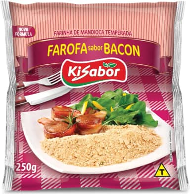 KiSabor Farofa Sabor Bacon Kisabor 250 Gramas