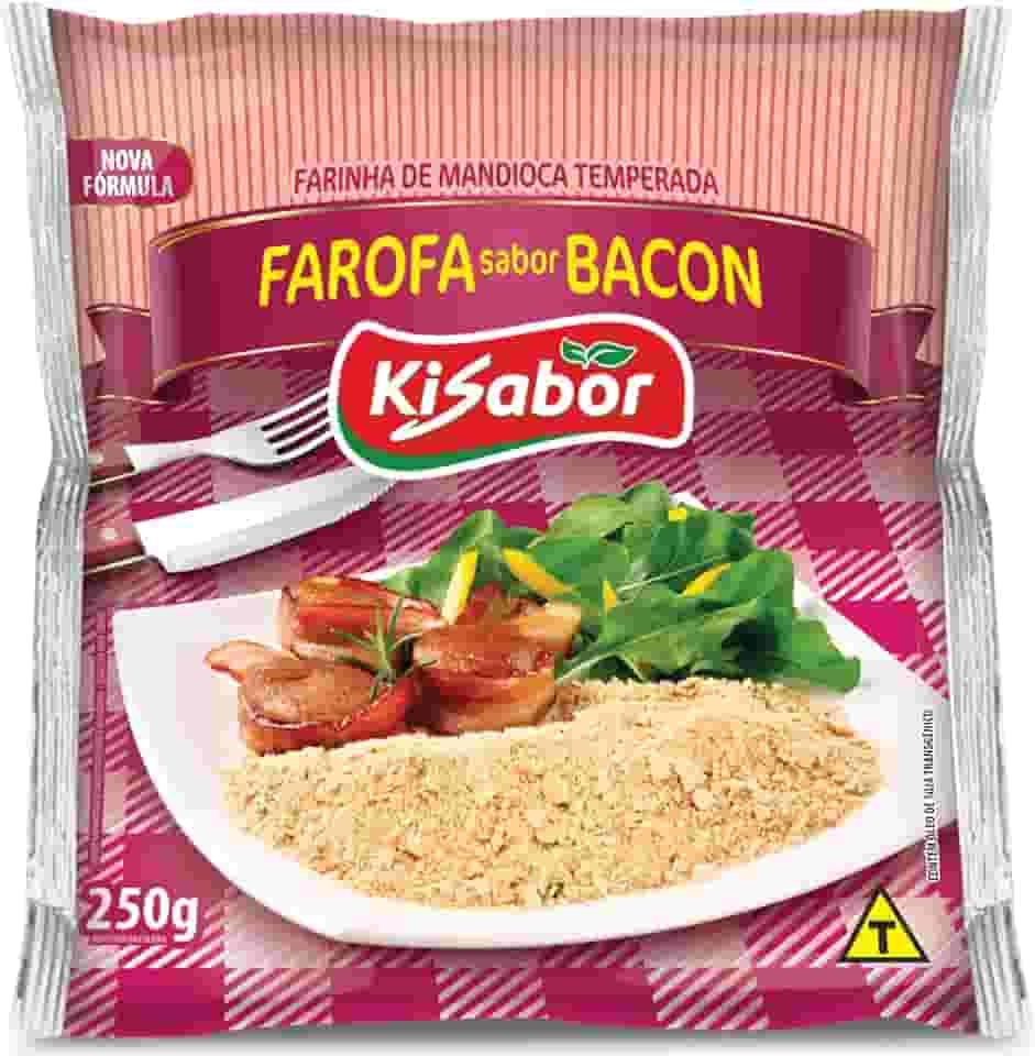KiSabor Farofa Sabor Bacon Kisabor 250 Gramas