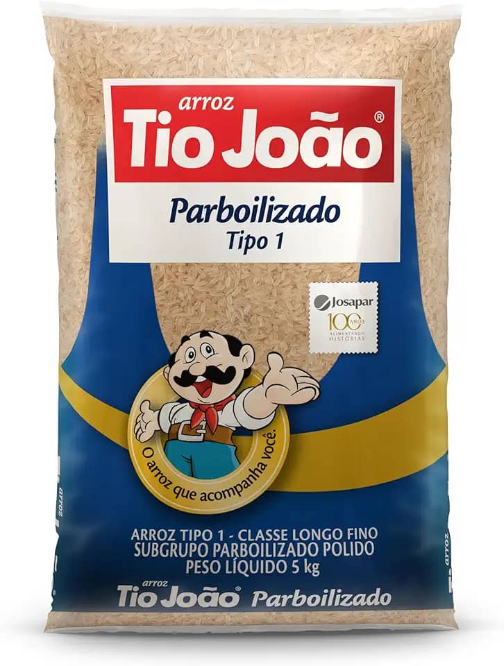 Tio João Arroz Parboilizado - 5Kg