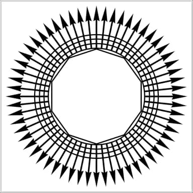 Placa Radiestesia Radiônica 17x17 Cm - DESIMPREGNADOR