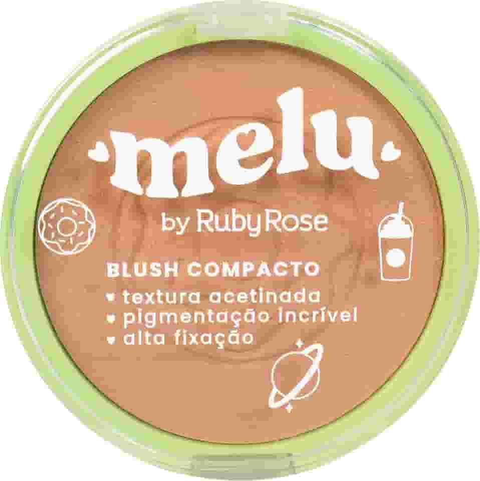 Blush Compacto Melu RR8714 Caramel RubyRose