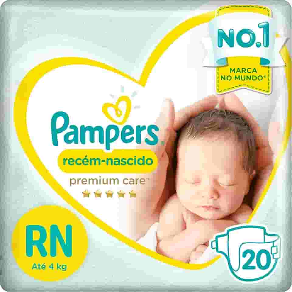 Fralda Pampers Premium Care RN - 20 fraldas