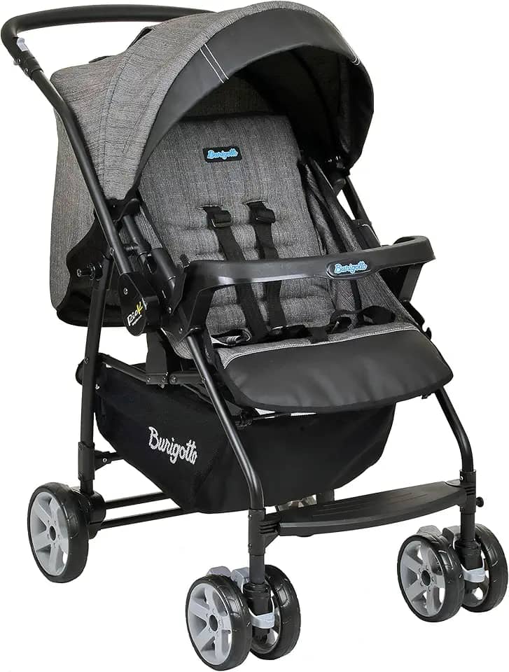 Burigotto Carrinho de Bebê Rio K, Mesclado Preto