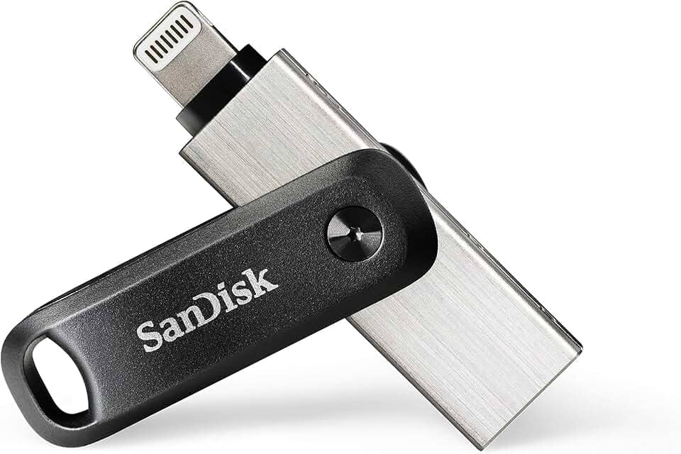 SanDisk Pen Drive Go iXpand de 256 GB para iPhone e iPad - SDIX60N-256G-GN6NE, preto