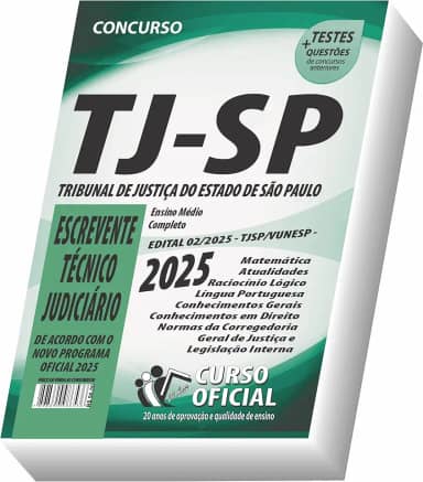 Apostila TJ SP - Escrevente Técnico Judiciário