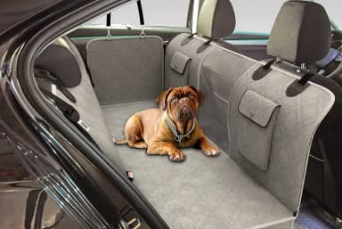 Capa Protetora Impermeável para Banco Traseiro de Carro com Zíper e Abas Laterais para Pets – Cães e Gatos Luxo Premium Duke & Dixie
