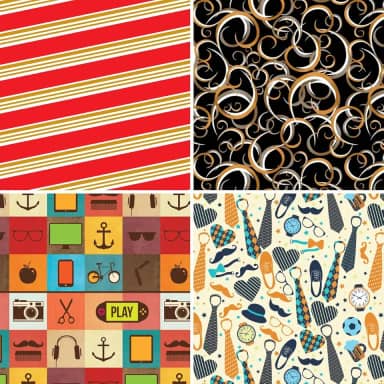 Papel para Presente, 50cm X 60cm, Couchê, Fantasia, Masculino II, 4 Estampas Sortidas, Pacote com 40 Folhas, Gessele