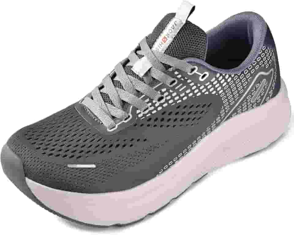 Sapatos masculinos com bico largo, suporte de arco, tênis de largura larga para corrida, caminhada, tênis, ortopédico, fascite plantar, treino, flux, com sola grossa acolchoada zero drop