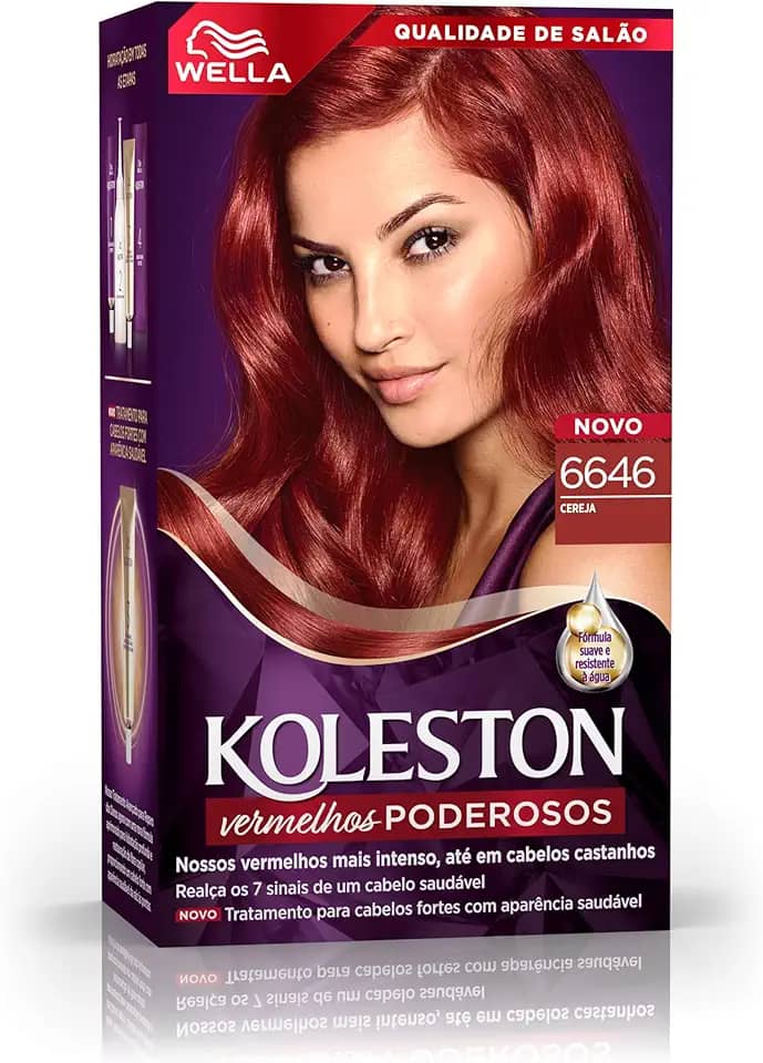 Koleston Tinta De Cabelo Borgonha Vibrante 6646 4446