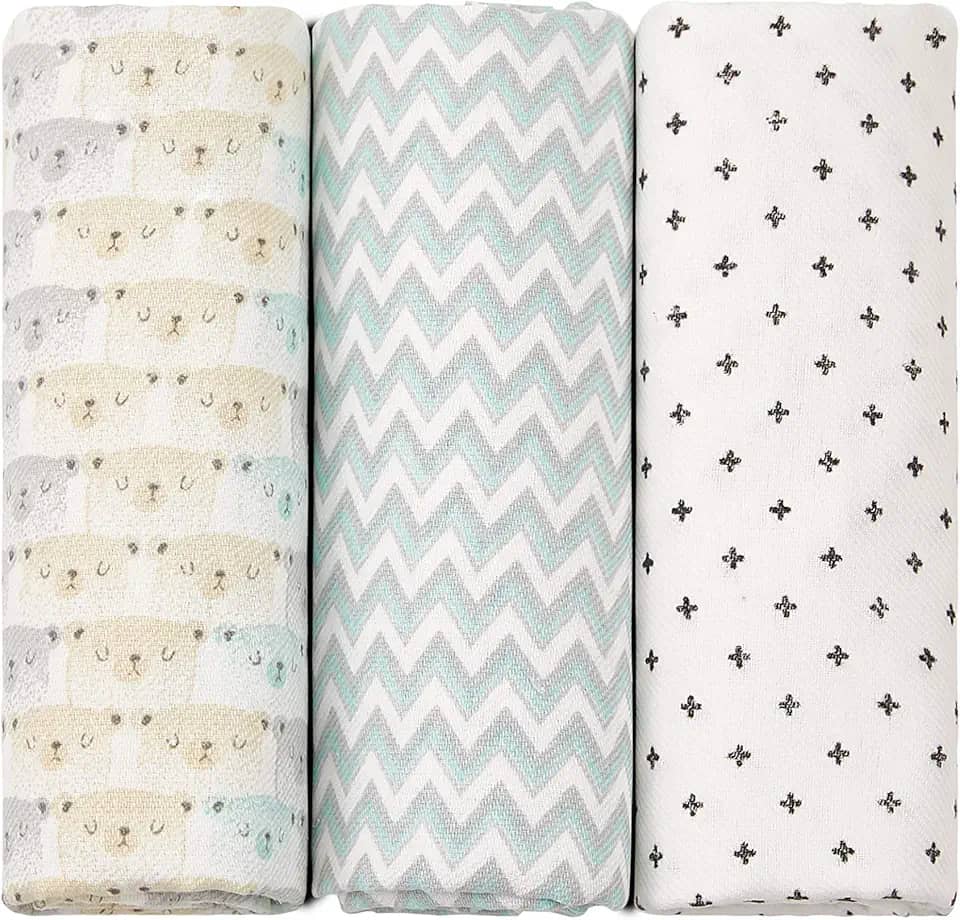 Papi Textil Cueiro Flanelado Papi Baby Estampado 80Cm X 80Cm 03 Un Verde