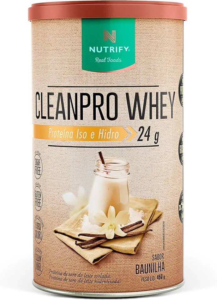 Nutrify - Whey Protein CleanPro - Baunilha - 450g