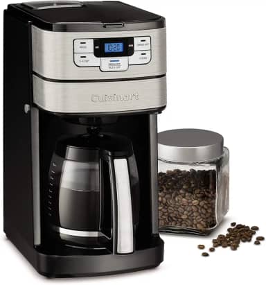 Cuisinart DGB-400 Máquina de café automática para moer e preparar 12 xícaras, preto/prata