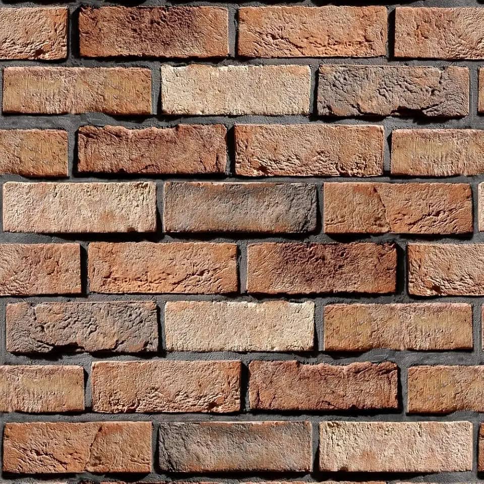 Papel De Parede Premium Tijolo Tijolinho Marron Autocolante Adesivo Lavavel Rolo de 5 Metros x 45 cm Sala, Cozinha, Banheiro E Escritório.