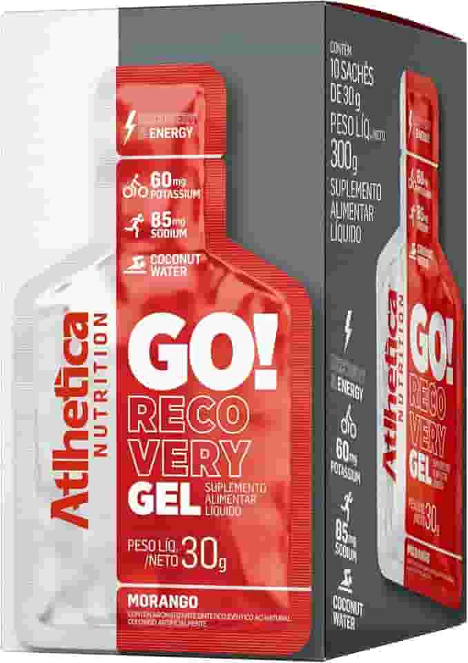 Atlhetica Nutrition Go Energy Gel (10 Sachês) - Sabor Morango