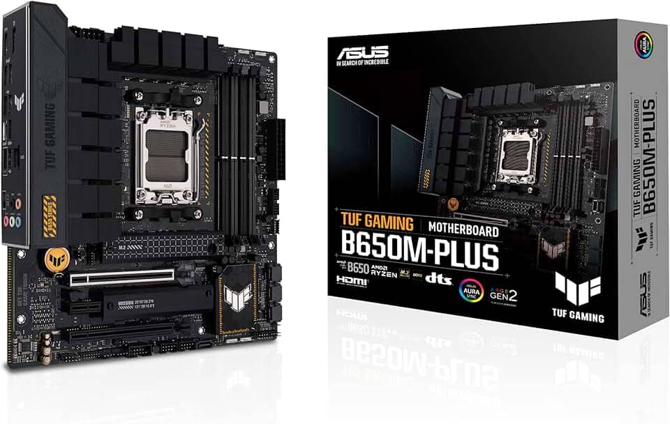 Placa Mãe Asus TUF GAMING B650M-PLUS (AM5/DD5/HDMI/DisplayPort/M.2/USB 3.2/RGB)
