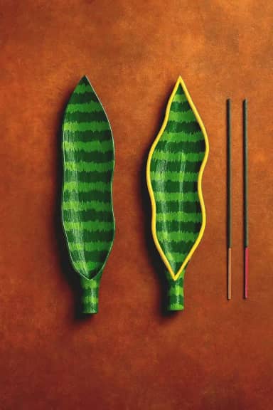 Incensário Folha Espada de São Jorge – Proteção, Decoração e Espiritualidade