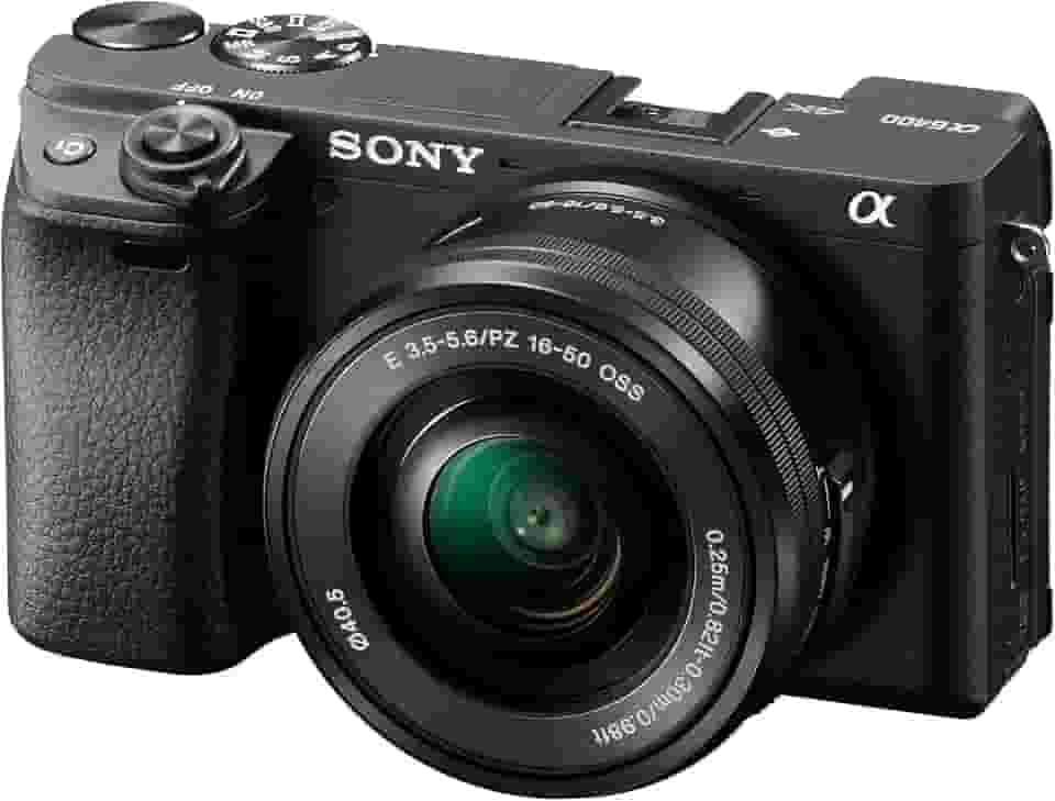 Sony Câmera Mirrorless Alpha A6400: Câmera Digital Compact Aps-C Intercambiáveis Com Foco Automático De Olhos Em Tempo Real, Vídeo 4K, Tela Flip & 16-50Mm Lente E Câmeras Compatíveis Com Montagem