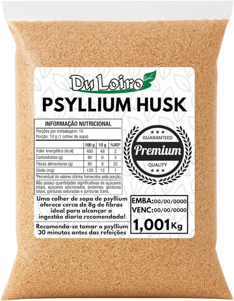 PSYLLIUM HUSK FIBRA (100% NATURAL) 1Kg - PSILLIUM