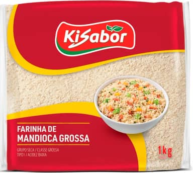 KiSabor Farinha De Mandioca Grossa Kisabor 1 Kilo