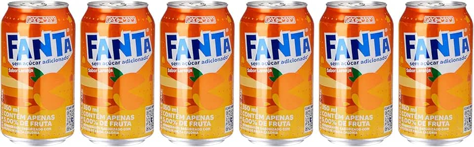 Pack de Fanta Laranja Zero lata 350ml 6 unidades