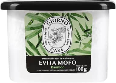 Evita Mofo Absorventes de Umidade (desumidificador), Bamboo, Giorno Casa, 100 g, Verde