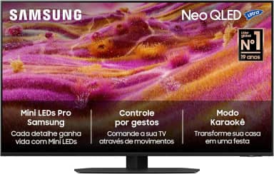 Samsung Vision AI TV 50' NEO QLED Ultra 4K QN90F 2025, Mini LED, Processador com AI, Tela Matte, Controle por Gestos, Modo Game com AI