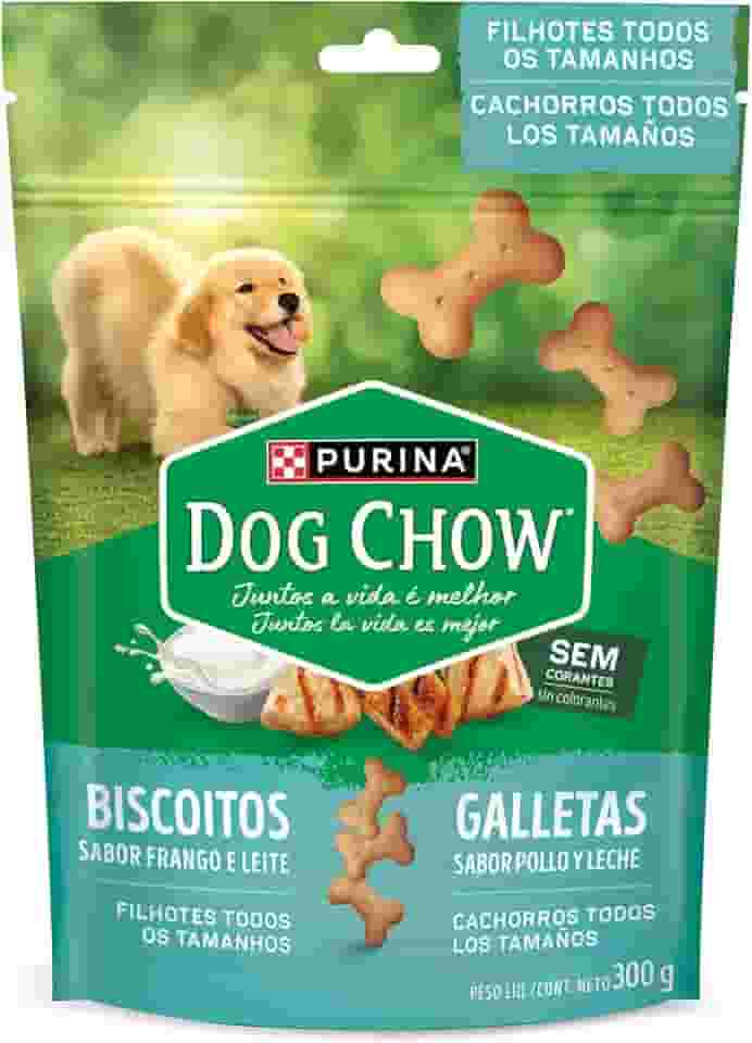 DOG CHOW Biscoitos Frango & Leite Filhotes 300g