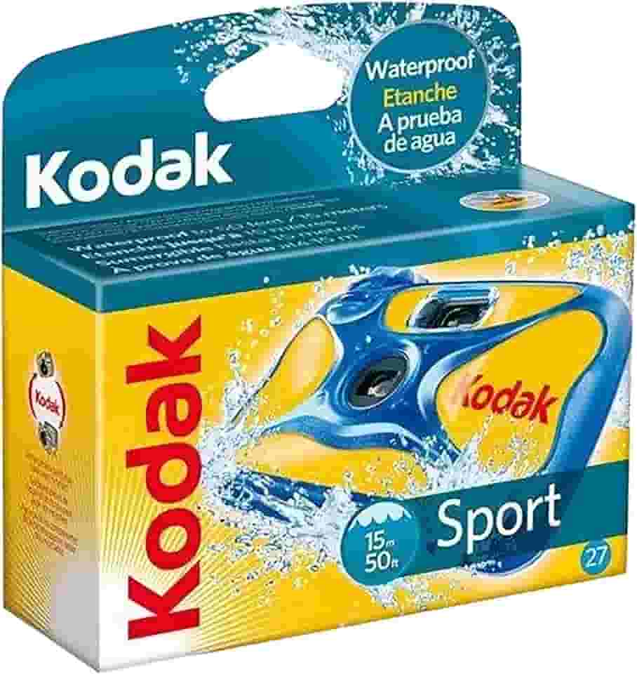 Kodak Câmera esportiva subaquática impermeável 800 ISO 35 mm de uso único