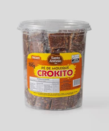 SANTO ANTONIO ALIMENTOS PE DE MOLEQUE CROKITO POTE 700G 140 UN X 5G