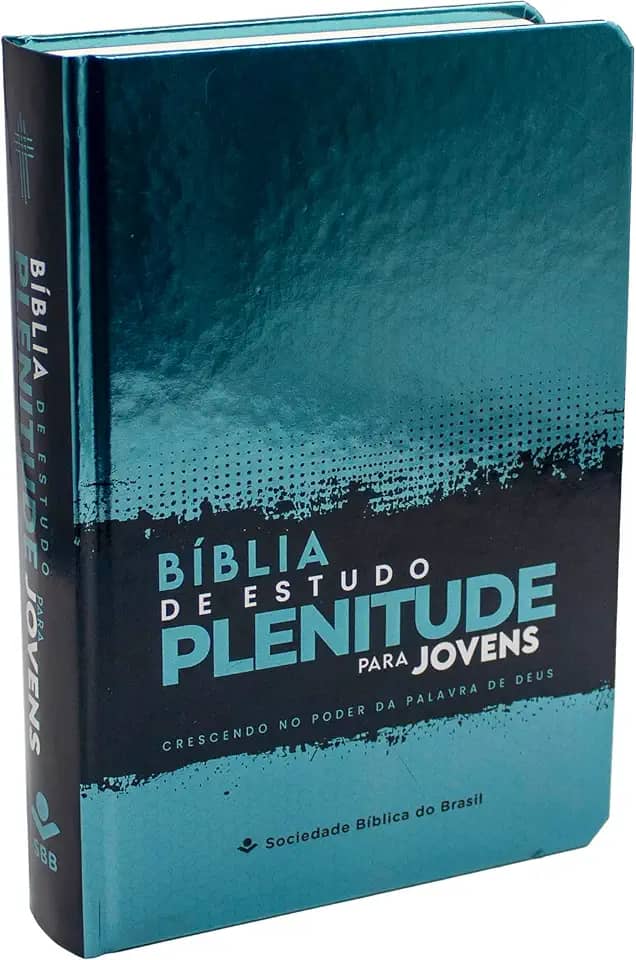 Bíblia de Estudo Plenitude para Jovens NTLH | SBB | Bíblia de Estudo Plenitude para Jovens - Capa dura ilustrada, verde brilho: Nova Tradução na Linguagem de Hoje (NTLH)