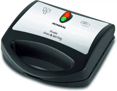 Crepeira Pratic Crepe & Hot Dog, Mondial, Preto/Inox, 850W, 220V - CP-01