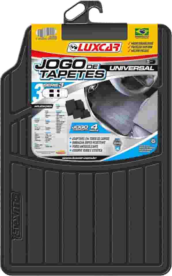 Kit de 4 peças, TAPETE BORRACHA UNIVERSAL SÉRIE 3 Luxcar Universal