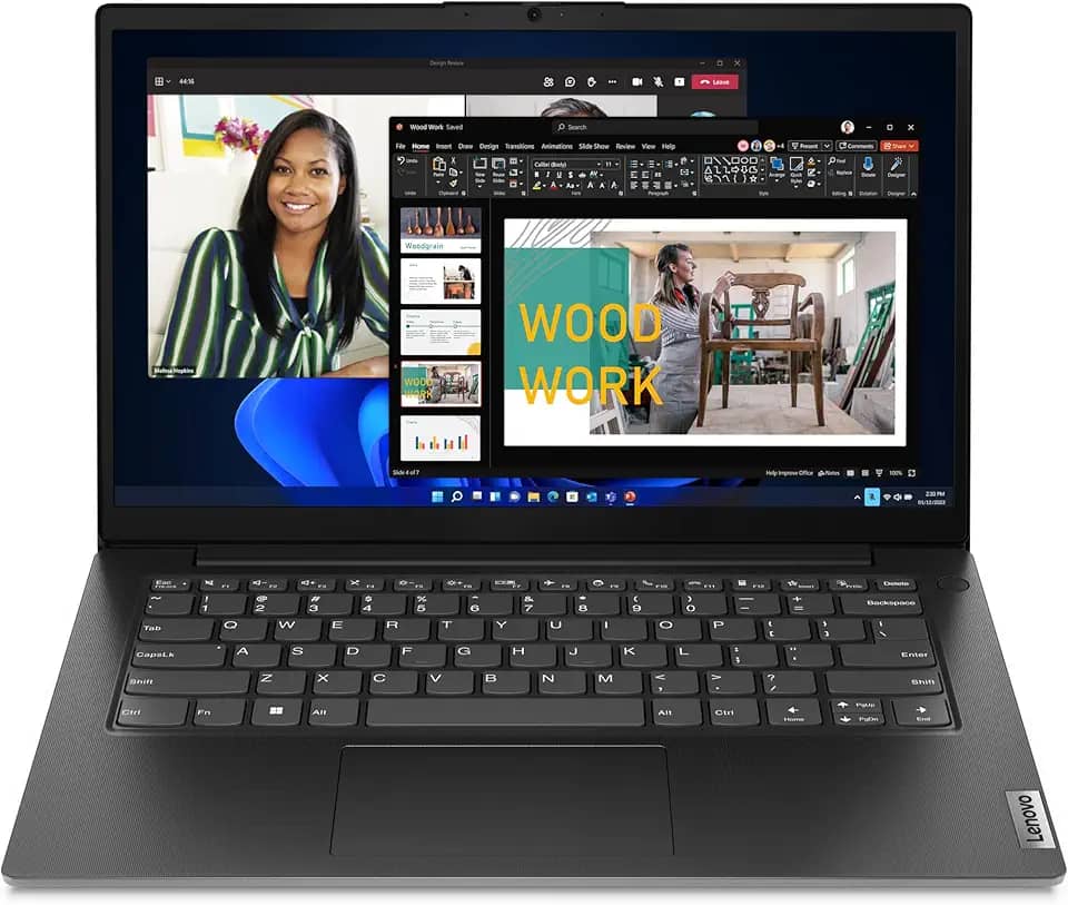 Notebook Lenovo V14 G4 AMN AMD Ryzen 3 7320U 8GB 256GB SSD DOS 14" - 83GE000CBR Preto
