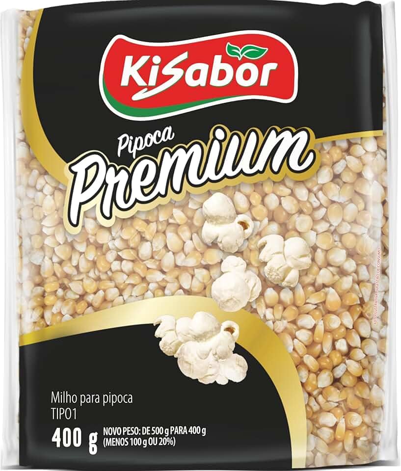 KiSabor, Milho para Pipoca, Premium, 400 Gramas