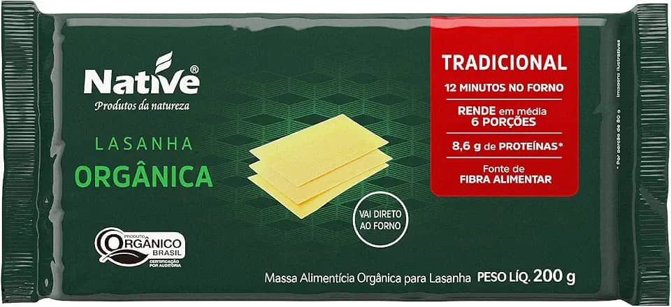 Massa para Lasanha Orgânica Native 200g