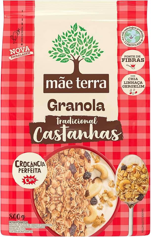 Mãe Terra Granola Tradicional Castanhas Brasileiras 800G