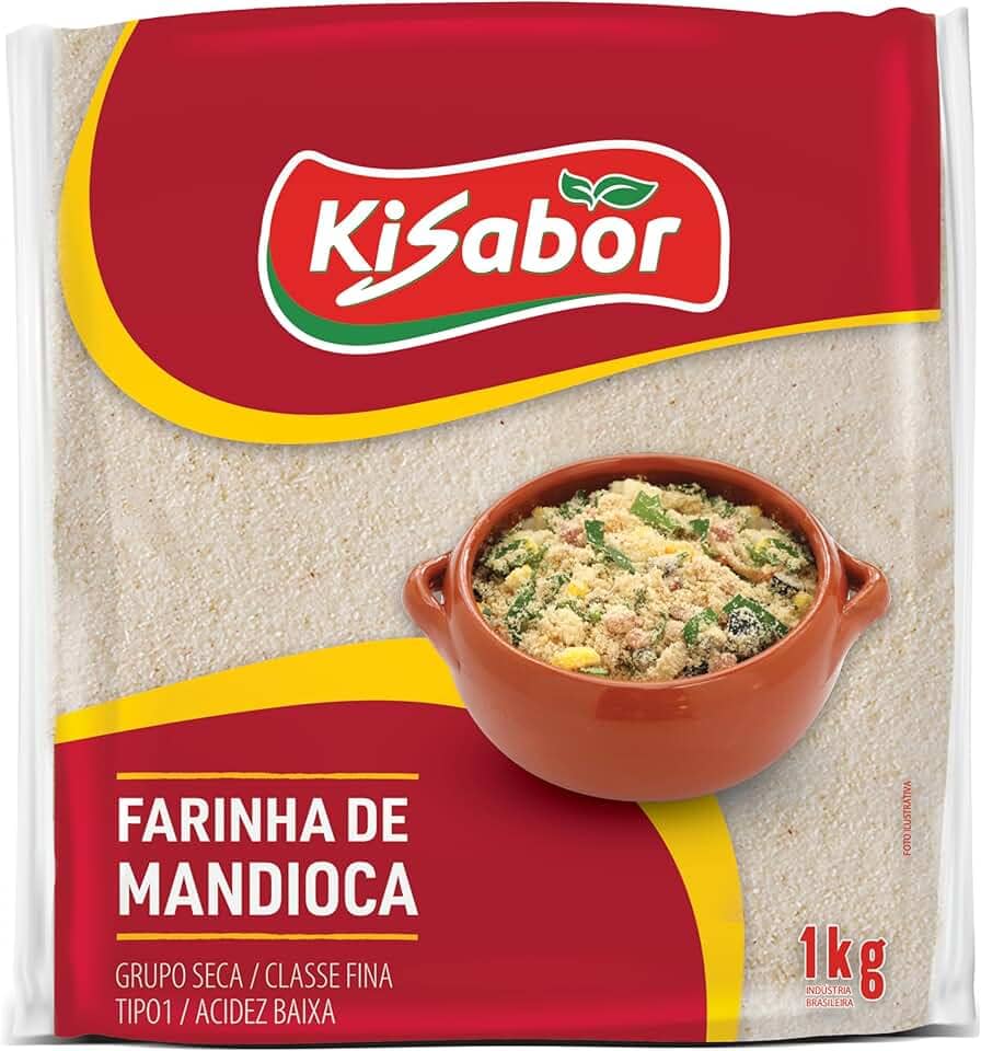 KiSabor Farinha De Mandioca Crua Fina Kisabor 1 Kilo