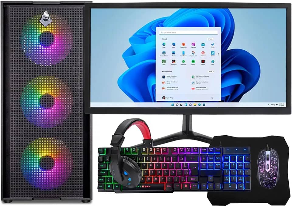 PC Gamer Completo Intel Core I7 3.4GHz 16GB DDR3 SSD 480GB Monitor 19" Kit Gamer - Escolha a placa de vídeo (RX 580 8GB)