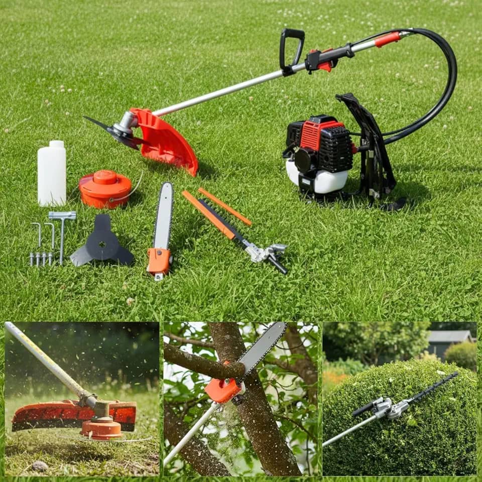 Roçadeira Costal Profissional 65cc + Motopoda + Cerca Viva