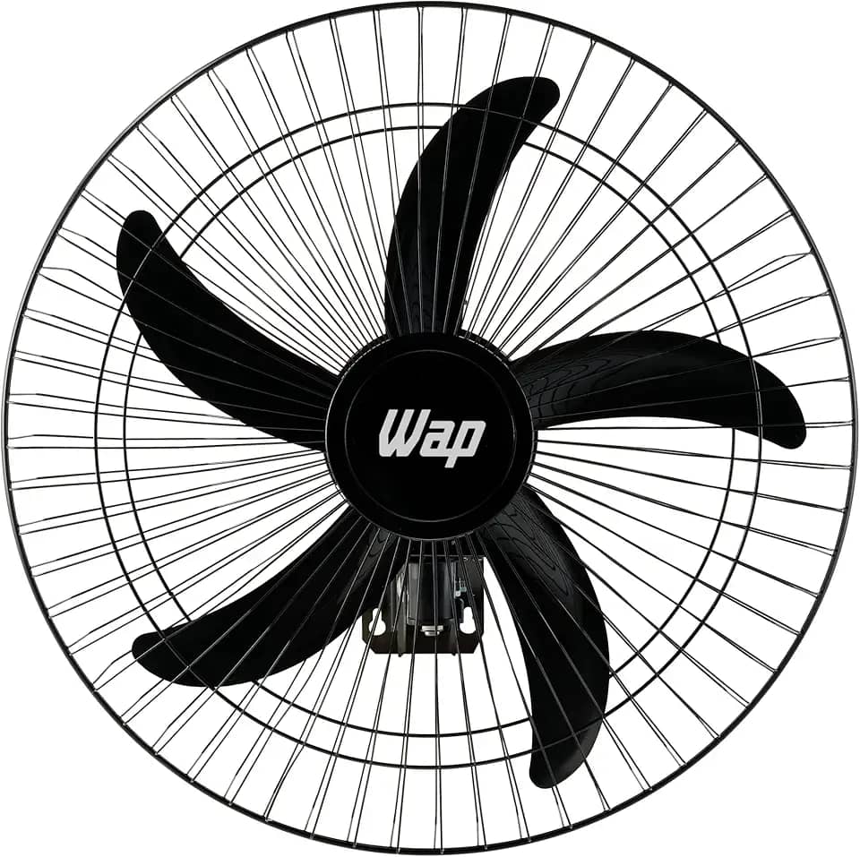 WAP Ventilador de Parede Profissional RAJADA PRO 60, com 5 Pás e 3 Velocidades, 135W Bivolt