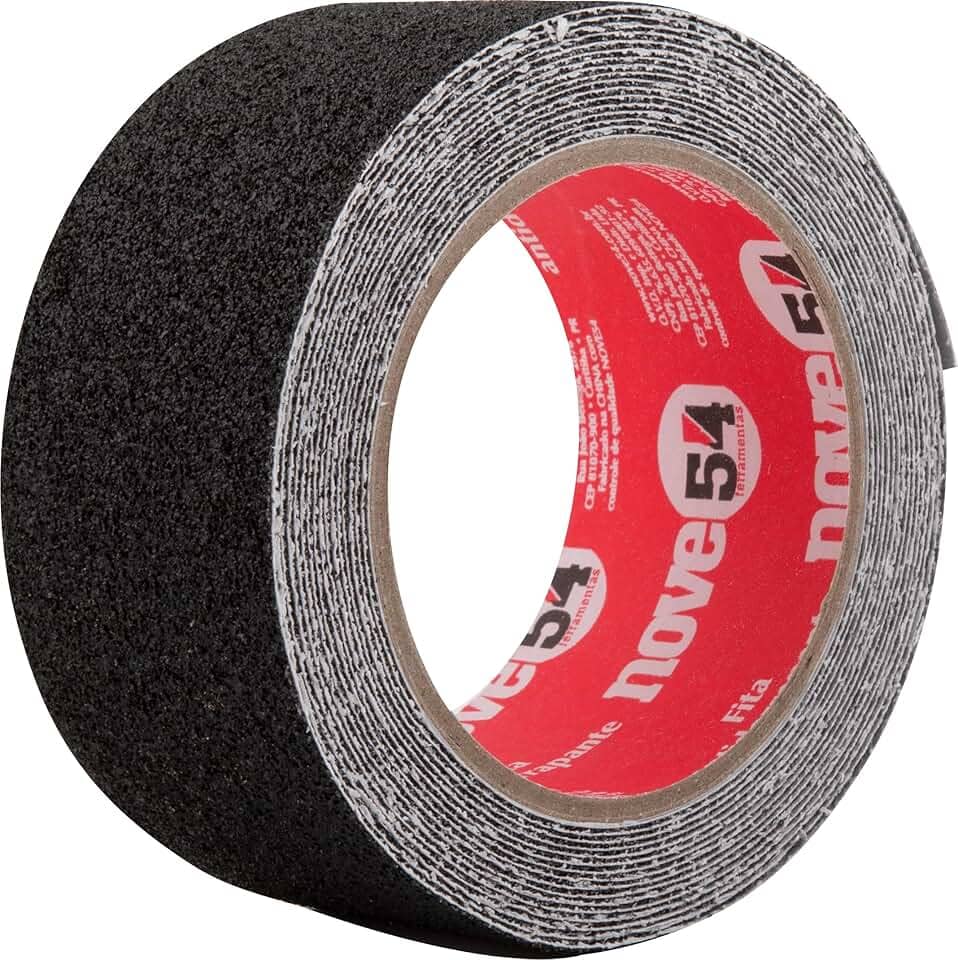 Nove54, Fita Antiderrapante, 50 Mm X 5 M, Preta.